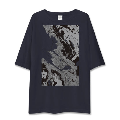 【ベルゲン（ノルウェー）】地図柄ビッグシルエットTシャツ