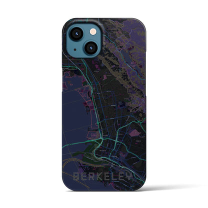 【バークレー（アメリカ）】地図柄iPhoneケース（バックカバータイプ）