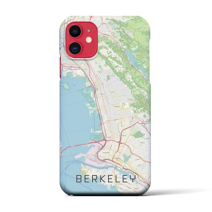 【バークレー（アメリカ）】地図柄iPhoneケース（バックカバータイプ）