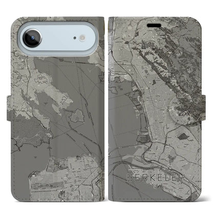 【バークレー（アメリカ）】地図柄iPhoneケース（手帳タイプ）