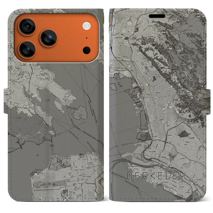 【バークレー（アメリカ）】地図柄iPhoneケース（手帳タイプ）