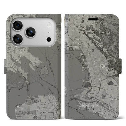 【バークレー（アメリカ）】地図柄iPhoneケース（手帳タイプ）