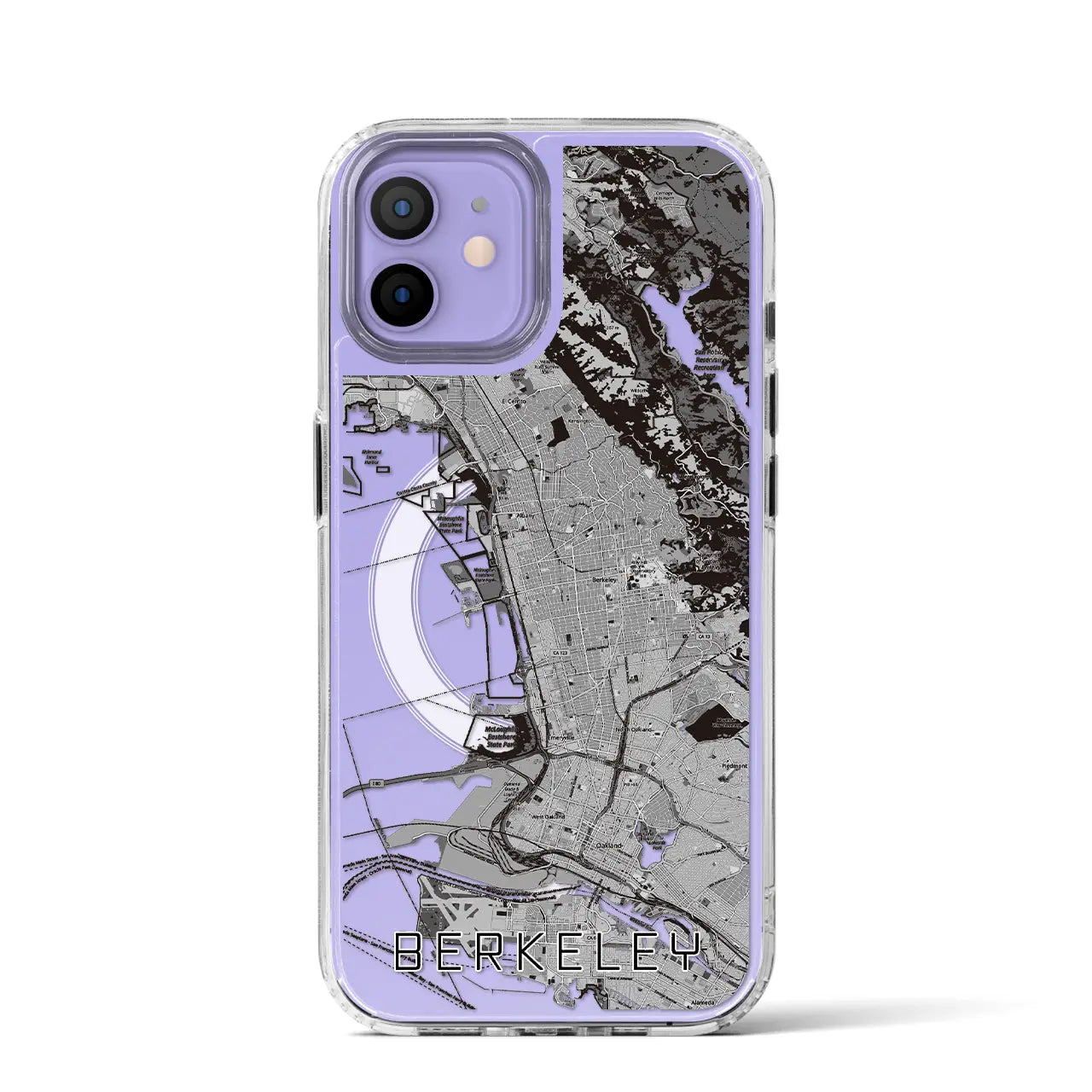 【バークレー（アメリカ）】地図柄iPhoneケース（MagSafeタイプ）