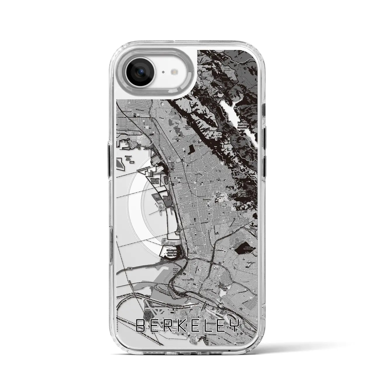 【バークレー（アメリカ）】地図柄iPhoneケース（MagSafeタイプ）