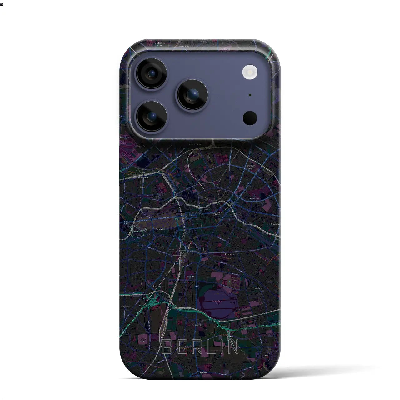 【ベルリン（ドイツ）】地図柄iPhoneケース（バックカバータイプ）