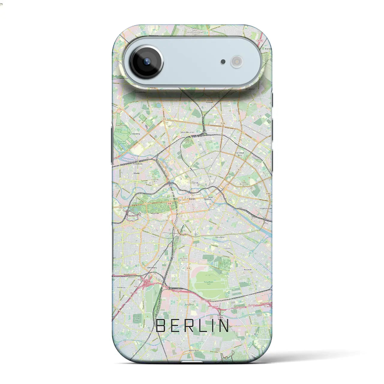 【ベルリン（ドイツ）】地図柄iPhoneケース（バックカバータイプ）