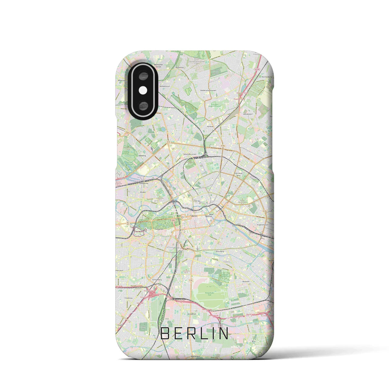 【ベルリン（ドイツ）】地図柄iPhoneケース（バックカバータイプ）