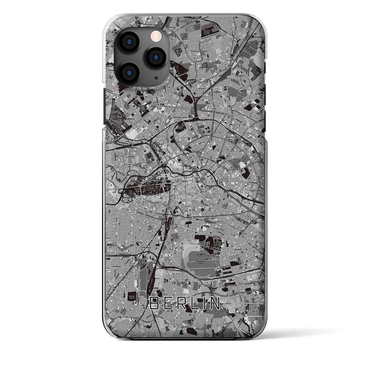 【ベルリン（ドイツ）】地図柄iPhoneケース（クリアタイプ）