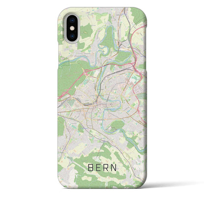 【ベルン（スイス）】地図柄iPhoneケース（バックカバータイプ）