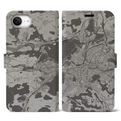 【ベルン（スイス）】地図柄iPhoneケース（手帳タイプ）