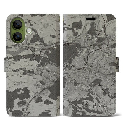 【ベルン（スイス）】地図柄iPhoneケース（手帳タイプ）