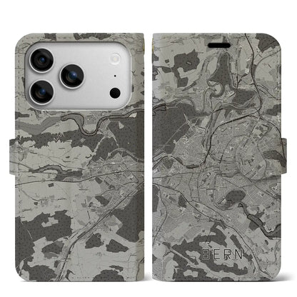 【ベルン（スイス）】地図柄iPhoneケース（手帳タイプ）