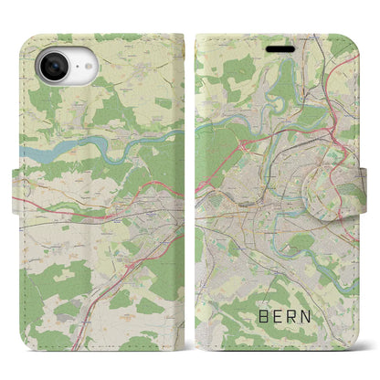 【ベルン（スイス）】地図柄iPhoneケース（手帳タイプ）