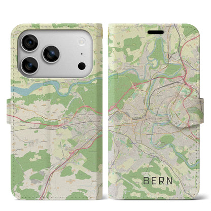 【ベルン（スイス）】地図柄iPhoneケース（手帳タイプ）