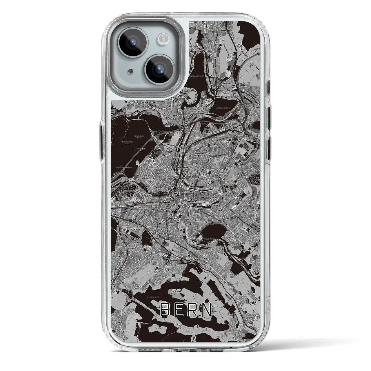 【ベルン（スイス）】地図柄iPhoneケース（MagSafeタイプ）