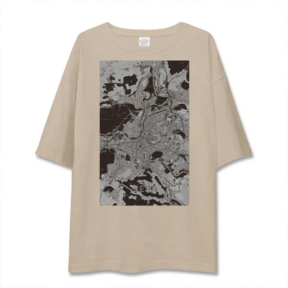 【ベルン（スイス）】地図柄ビッグシルエットTシャツ