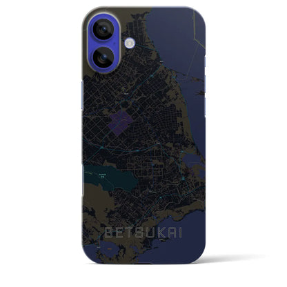 【別海（北海道）】地図柄iPhoneケース（バックカバータイプ）