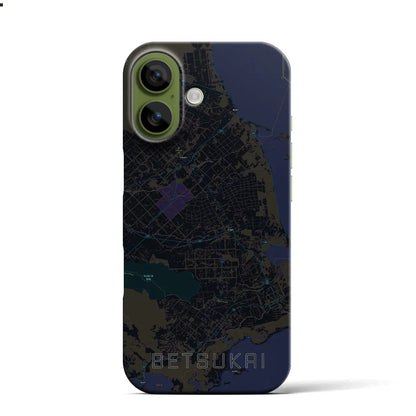 【別海（北海道）】地図柄iPhoneケース（バックカバータイプ）