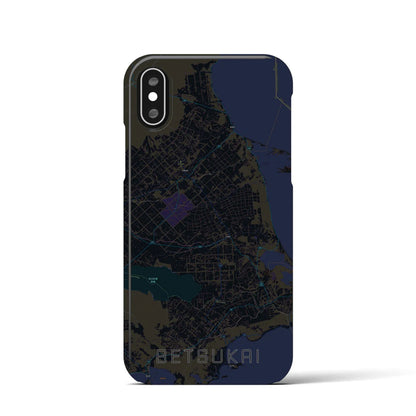 【別海（北海道）】地図柄iPhoneケース（バックカバータイプ）