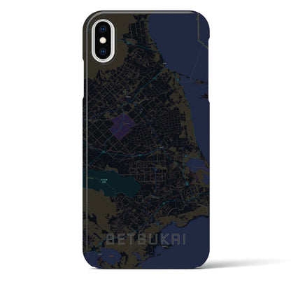 【別海（北海道）】地図柄iPhoneケース（バックカバータイプ）