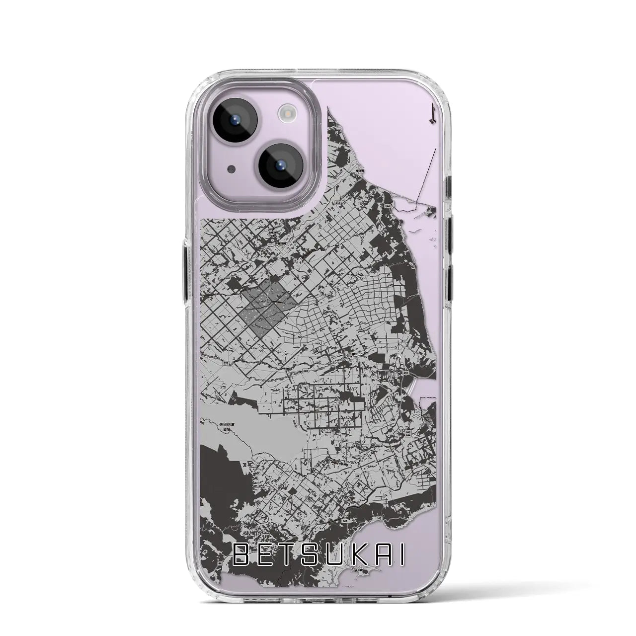 【別海（北海道）】地図柄iPhoneケース（MagSafeタイプ）