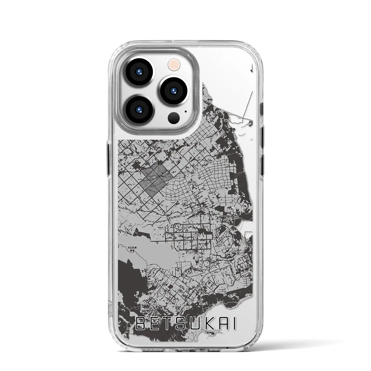 【別海（北海道）】地図柄iPhoneケース（MagSafeタイプ）