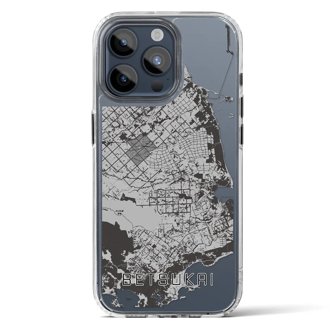 【別海（北海道）】地図柄iPhoneケース（MagSafeタイプ）
