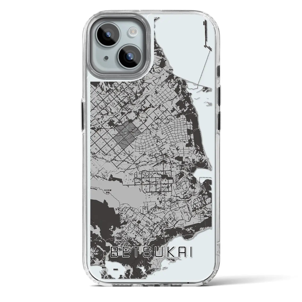 【別海（北海道）】地図柄iPhoneケース（MagSafeタイプ）