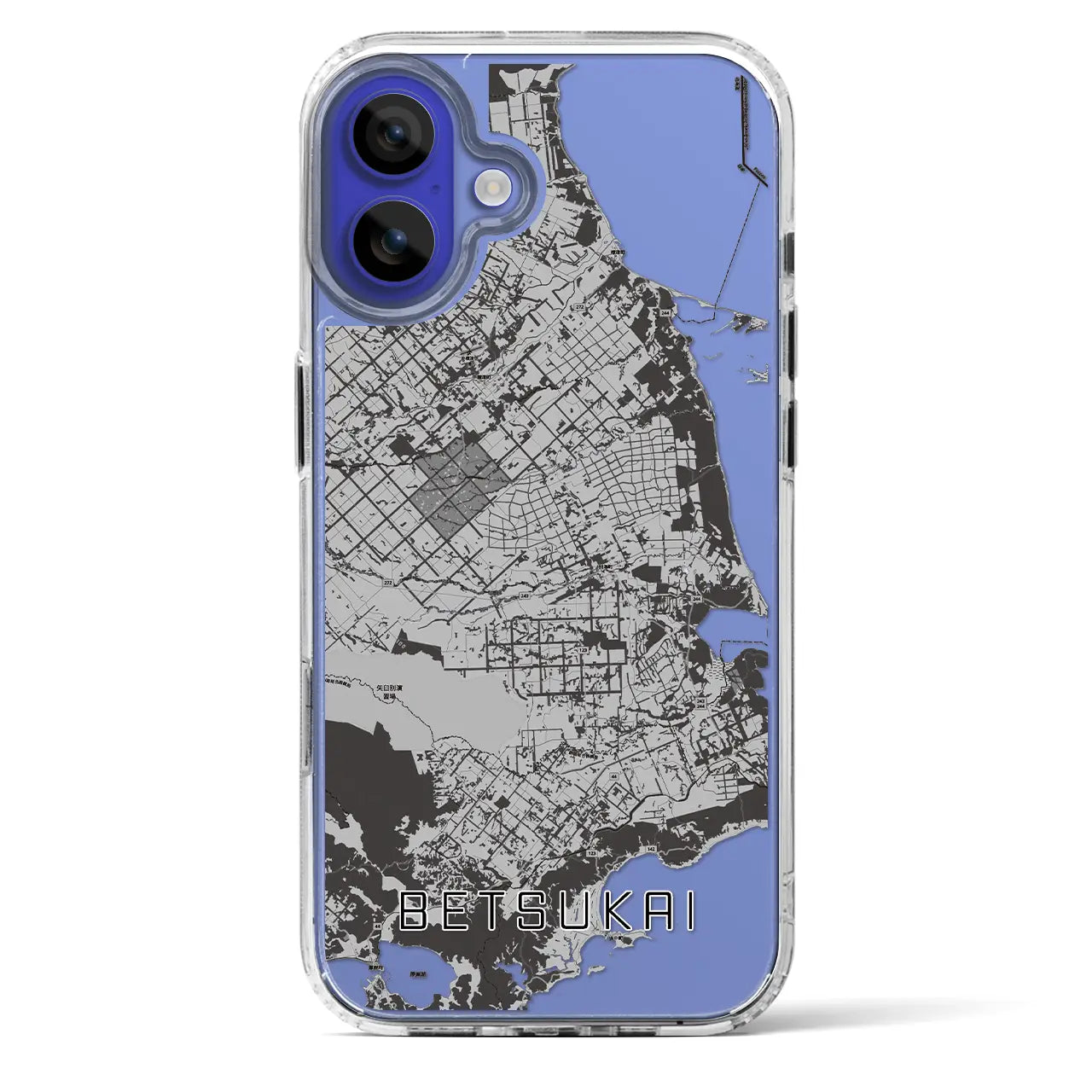 【別海（北海道）】地図柄iPhoneケース（MagSafeタイプ）