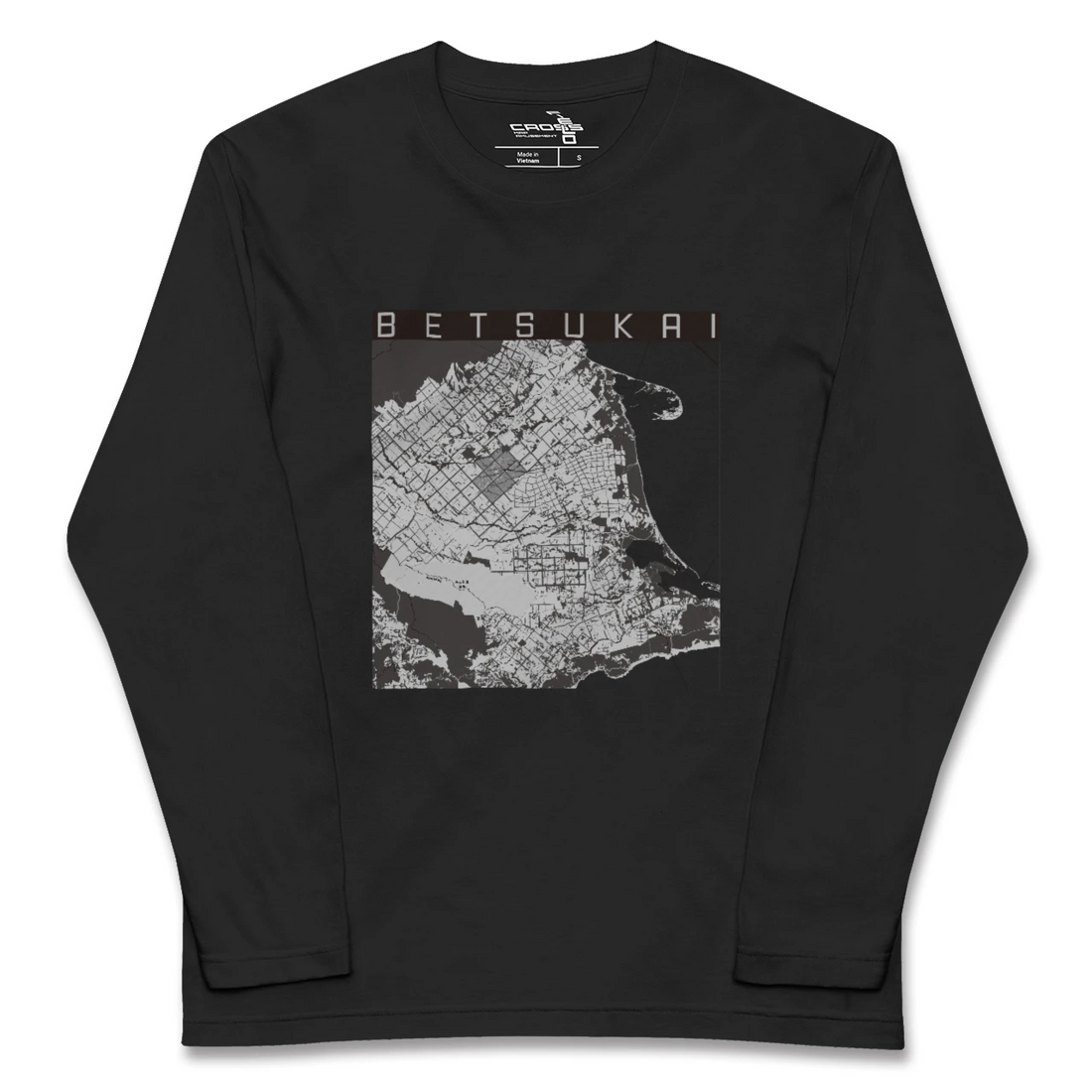 【別海(北海道)】地図柄ロングスリーブTシャツ