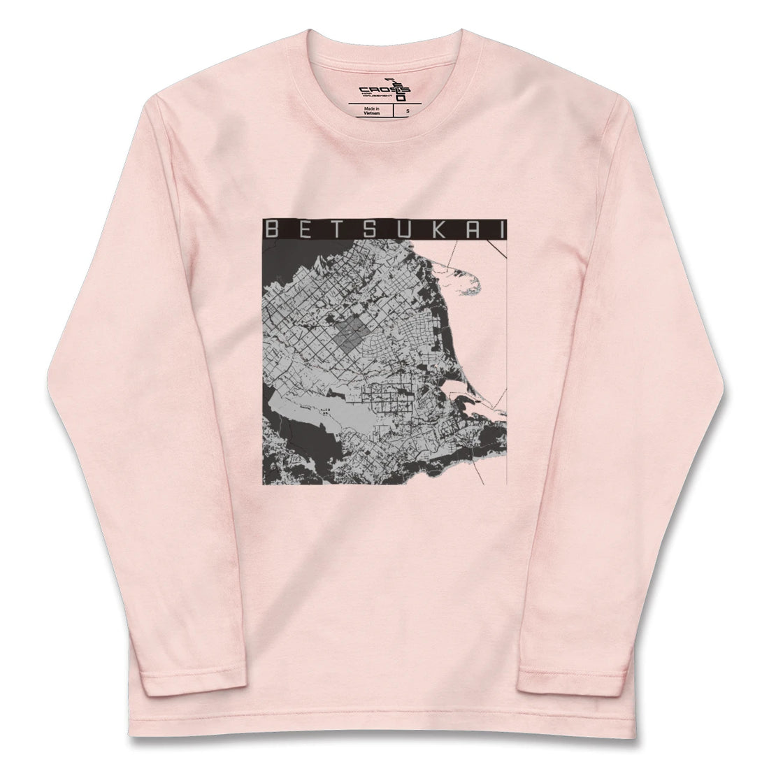 【別海(北海道)】地図柄ロングスリーブTシャツ