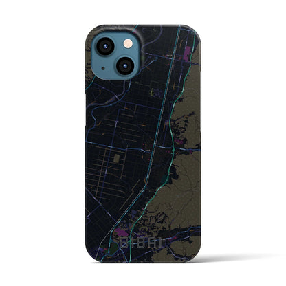 【美唄（北海道）】地図柄iPhoneケース（バックカバータイプ）