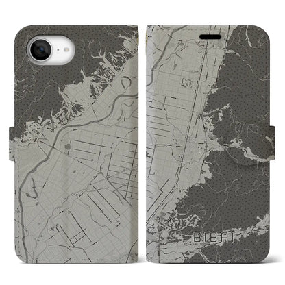 【美唄（北海道）】地図柄iPhoneケース（手帳タイプ）