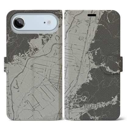 【美唄（北海道）】地図柄iPhoneケース（手帳タイプ）