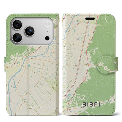 【美唄（北海道）】地図柄iPhoneケース（手帳タイプ）