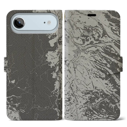 【美瑛（北海道）】地図柄iPhoneケース（手帳タイプ）