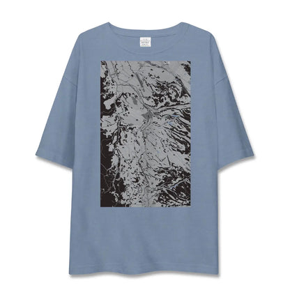【美瑛（北海道）】地図柄ビッグシルエットTシャツ