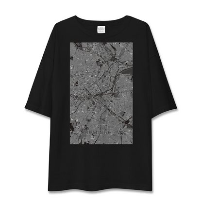 【バーミンガム（イギリス）】地図柄ビッグシルエットTシャツ