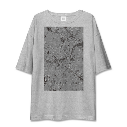 【バーミンガム（イギリス）】地図柄ビッグシルエットTシャツ