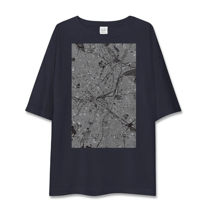 【バーミンガム（イギリス）】地図柄ビッグシルエットTシャツ