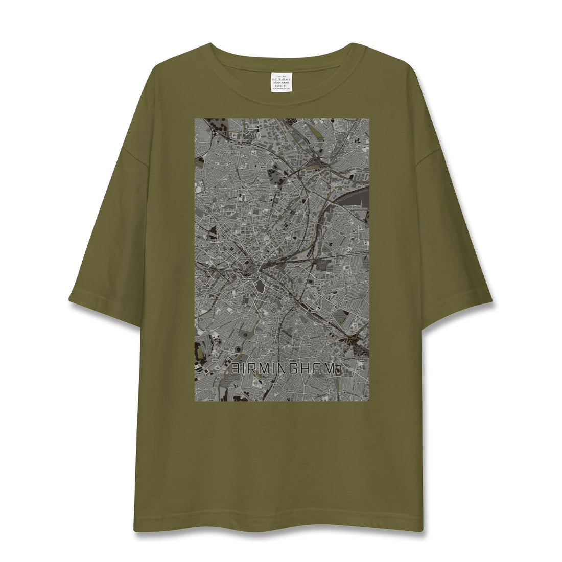 【バーミンガム(イギリス)】地図柄ビッグシルエットTシャツ