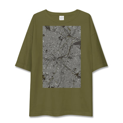 【バーミンガム（イギリス）】地図柄ビッグシルエットTシャツ