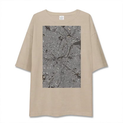 【バーミンガム（イギリス）】地図柄ビッグシルエットTシャツ