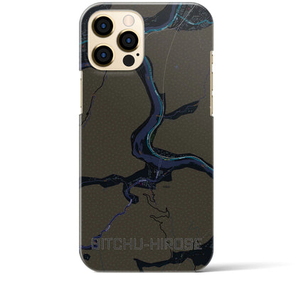 【備中広瀬（岡山県）】地図柄iPhoneケース（バックカバータイプ）