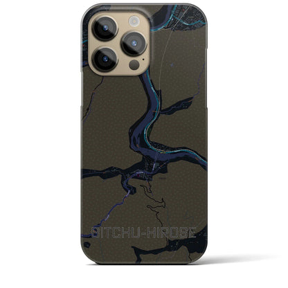 【備中広瀬（岡山県）】地図柄iPhoneケース（バックカバータイプ）