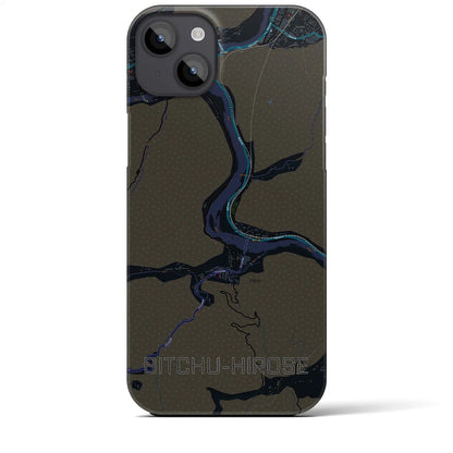 【備中広瀬（岡山県）】地図柄iPhoneケース（バックカバータイプ）