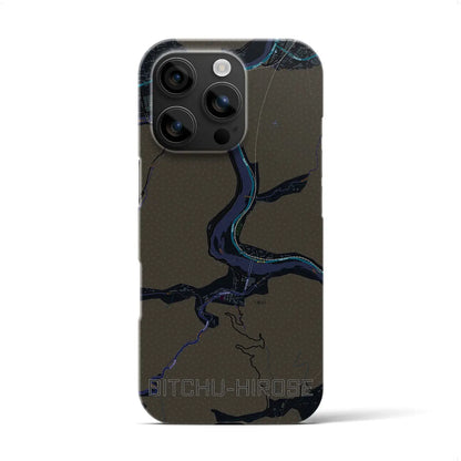 【備中広瀬（岡山県）】地図柄iPhoneケース（バックカバータイプ）