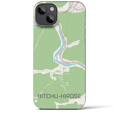 【備中広瀬（岡山県）】地図柄iPhoneケース（バックカバータイプ）