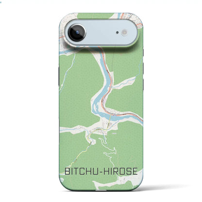 【備中広瀬（岡山県）】地図柄iPhoneケース（バックカバータイプ）