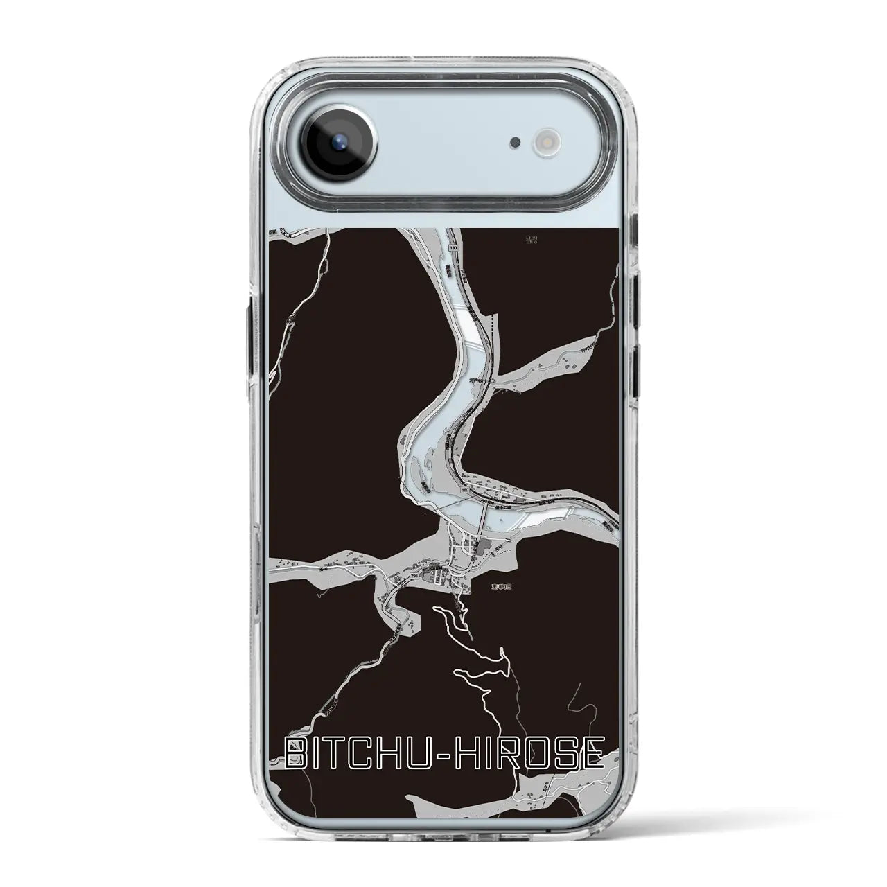 【備中広瀬（岡山県）】地図柄iPhoneケース（MagSafeタイプ）